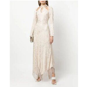 Jonathan Simkhai madelyn jacquard fringed dress